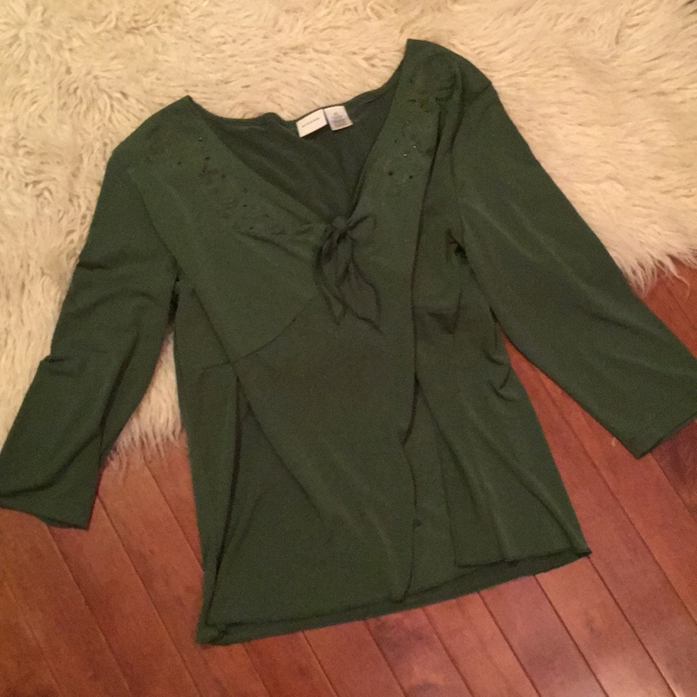 Silky green Merona blouse